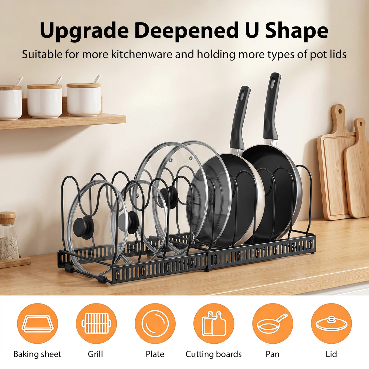 Expandable Pan Organiser Rack